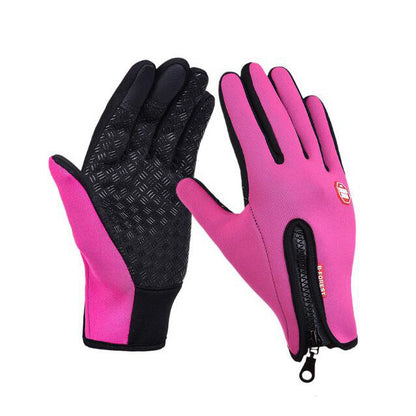 Winter Gloves, Waterproof Sports Gloves With Fleece